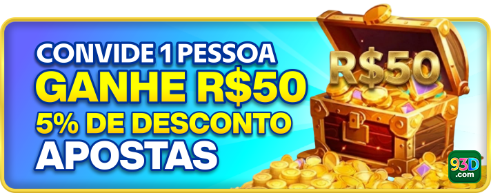 CONVIDE 1PESSOA GANHE R$50 5% DE DESCONTO APOSTAS